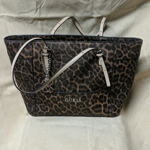 Leopard print guess bag